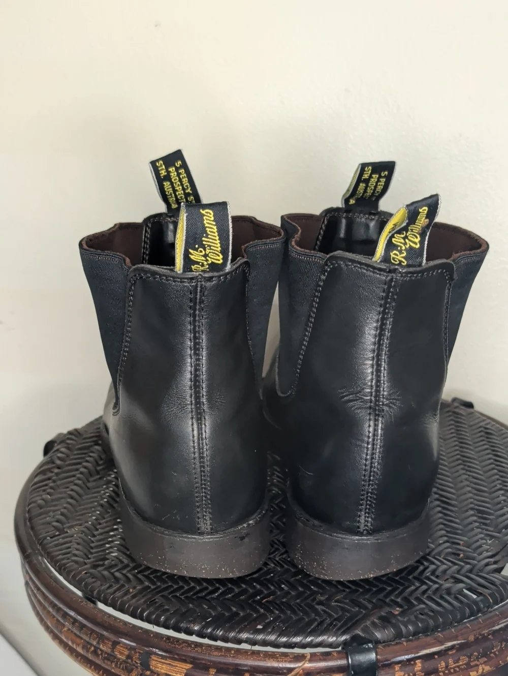 RM Williams Australia Chelsea Black Leather Boots Men 10 AU  11 US 12 Comfort